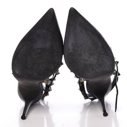 Valentino Garavani Nappa Rockstud Ankle Strap Pumps 36.5 Black 7 of 13