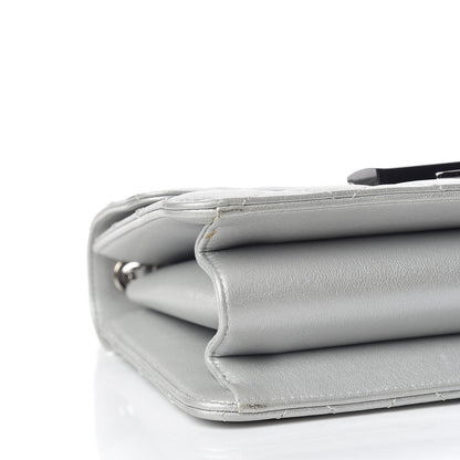 Chanel Metallic Sheepskin Quilted Beauty Lock Flap Silver 8 of 14
