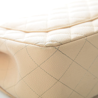 Chanel Caviar Quilted Jumbo Double Flap Beige Clair 16 of 19