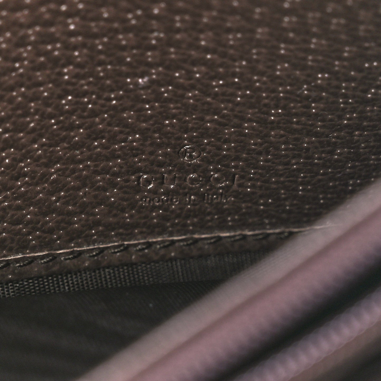 GG Supreme Monogram Web Ophidia Continental Wallet Brown