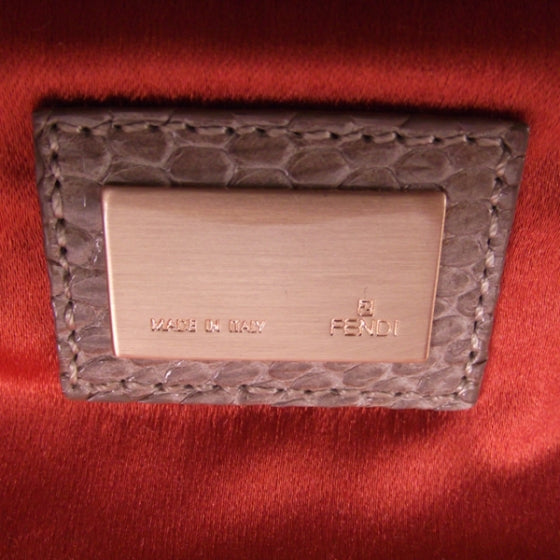 Fendi Lizard Ruffled TurnLock Pochette 8 of 11