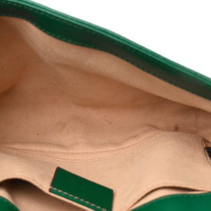 Gucci Calfskin Matelasse Mini GG Marmont Shoulder Bag Emerald Green 5 of 12