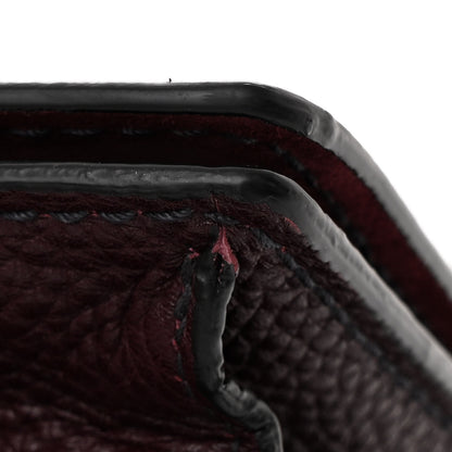Christian Dior Grained Calfskin D-Bee Crossbody Burgundy 11 of 11