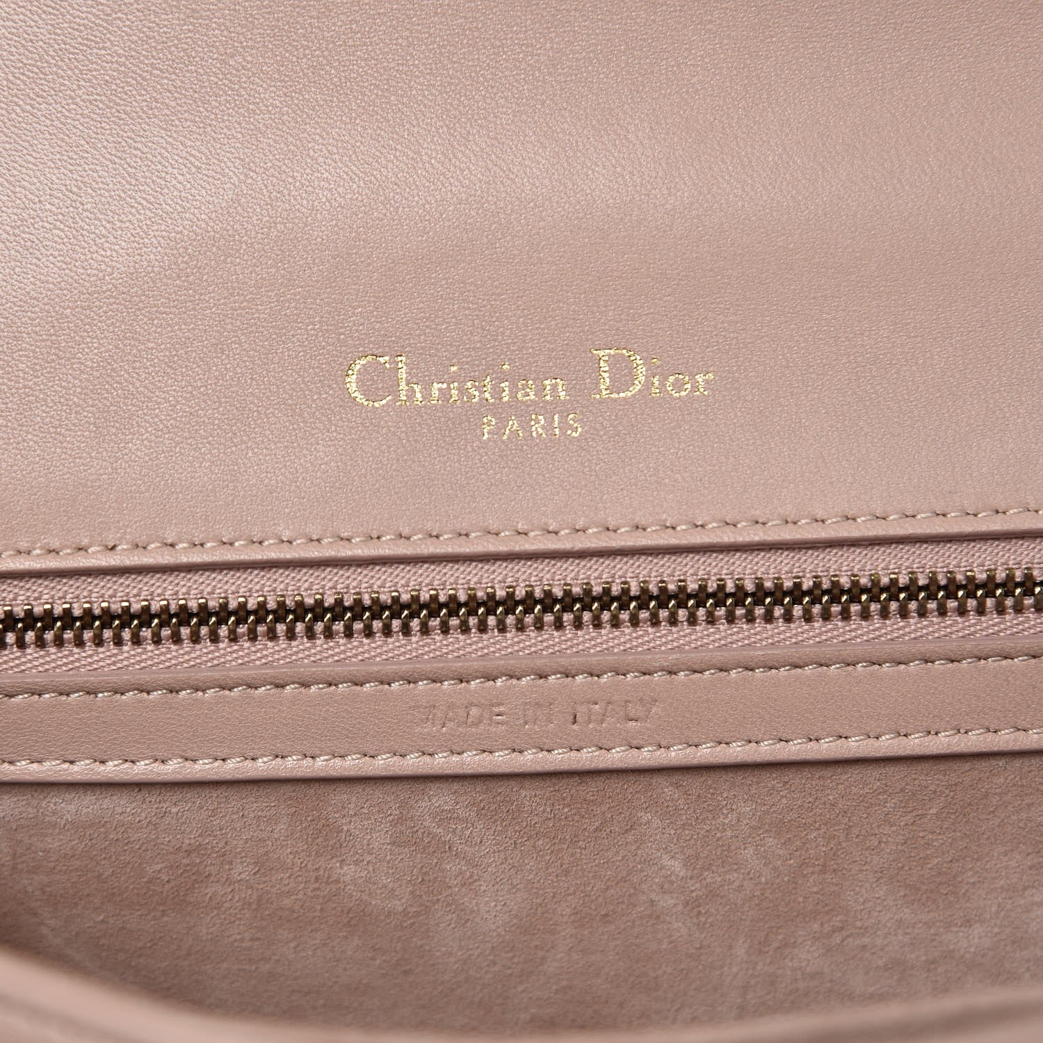 Christian Dior Lambskin Studded Small Diorama Flap Bag Nude 6 of 10