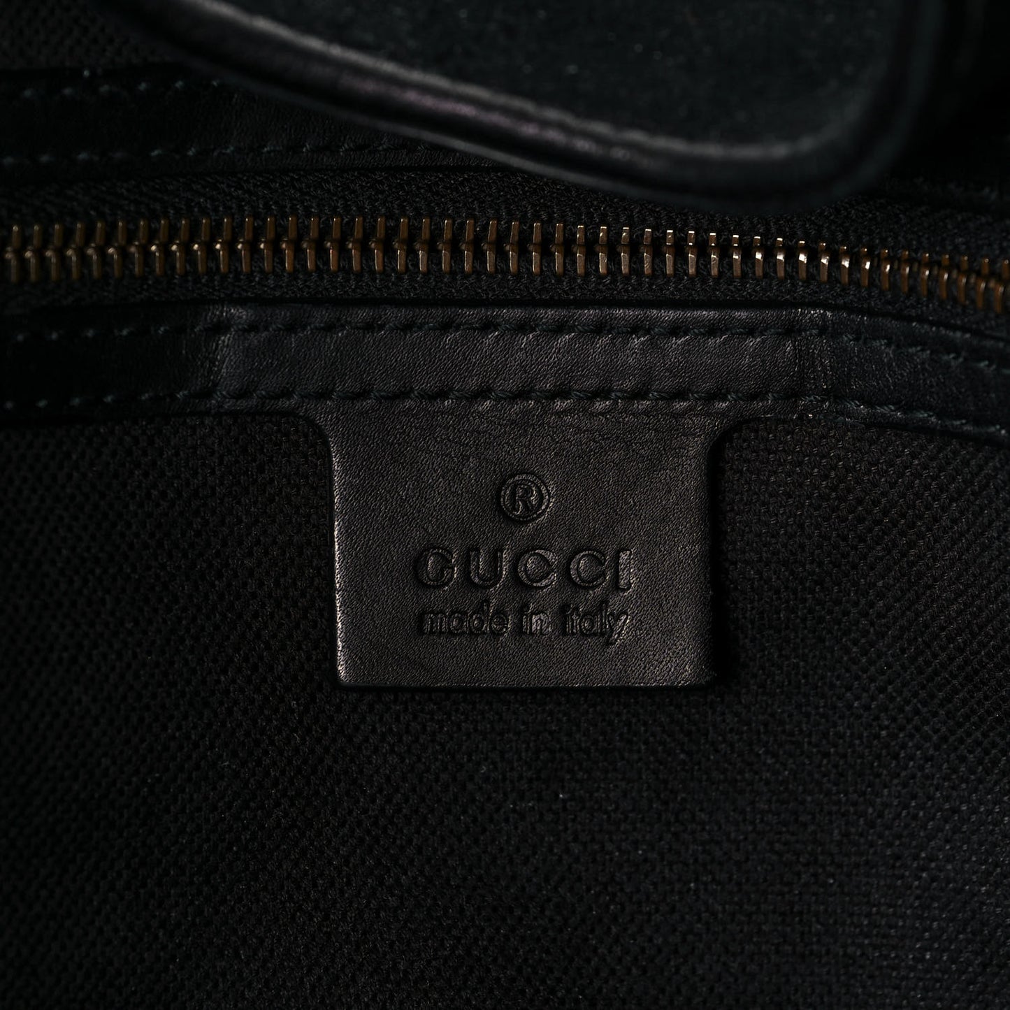 Nubuck Brocade Medium Soft Stirrup Shoulder Bag Black