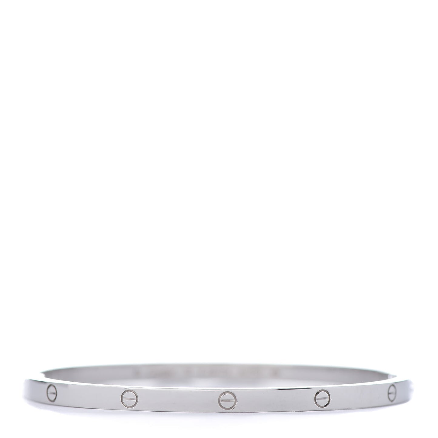 18K White Gold Small LOVE Bracelet 18