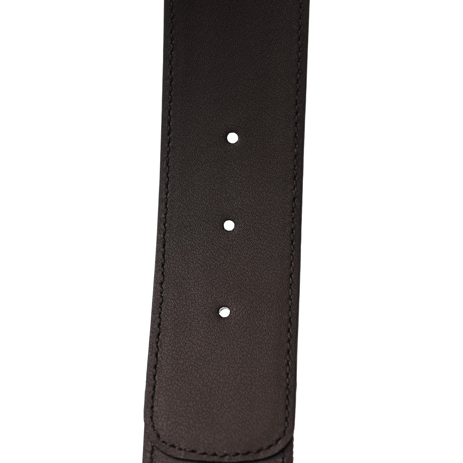 Gucci Monogram Jumbo GG Textured Dollar Calfskin Double G 40mm Belt 80 32 Camel Ebony 4 of 5