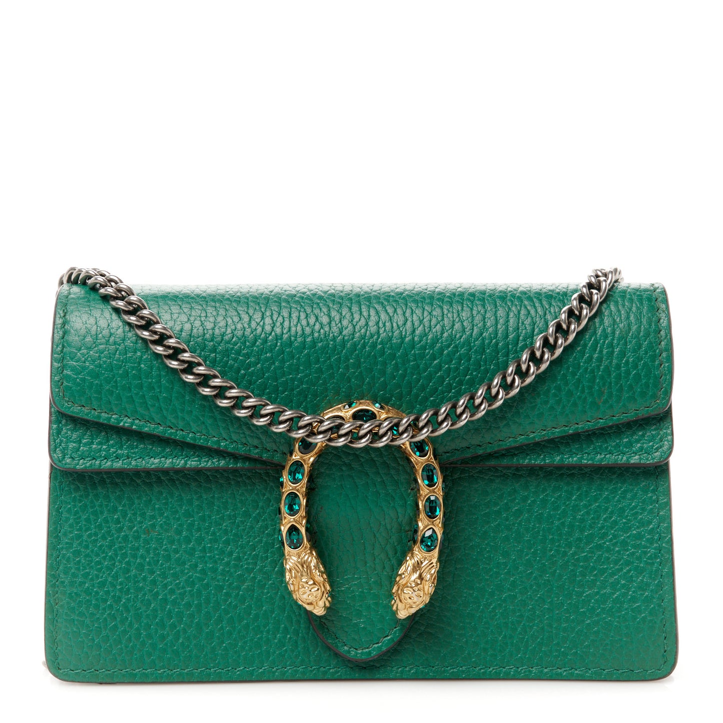 Calfskin Super Mini Dionysus Shoulder Bag Emerald
