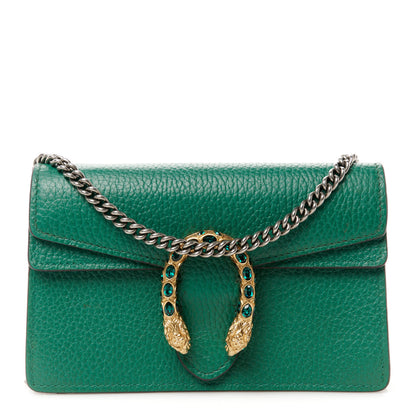 Gucci Calfskin Super Mini Dionysus Shoulder Bag Emerald 1 of 9