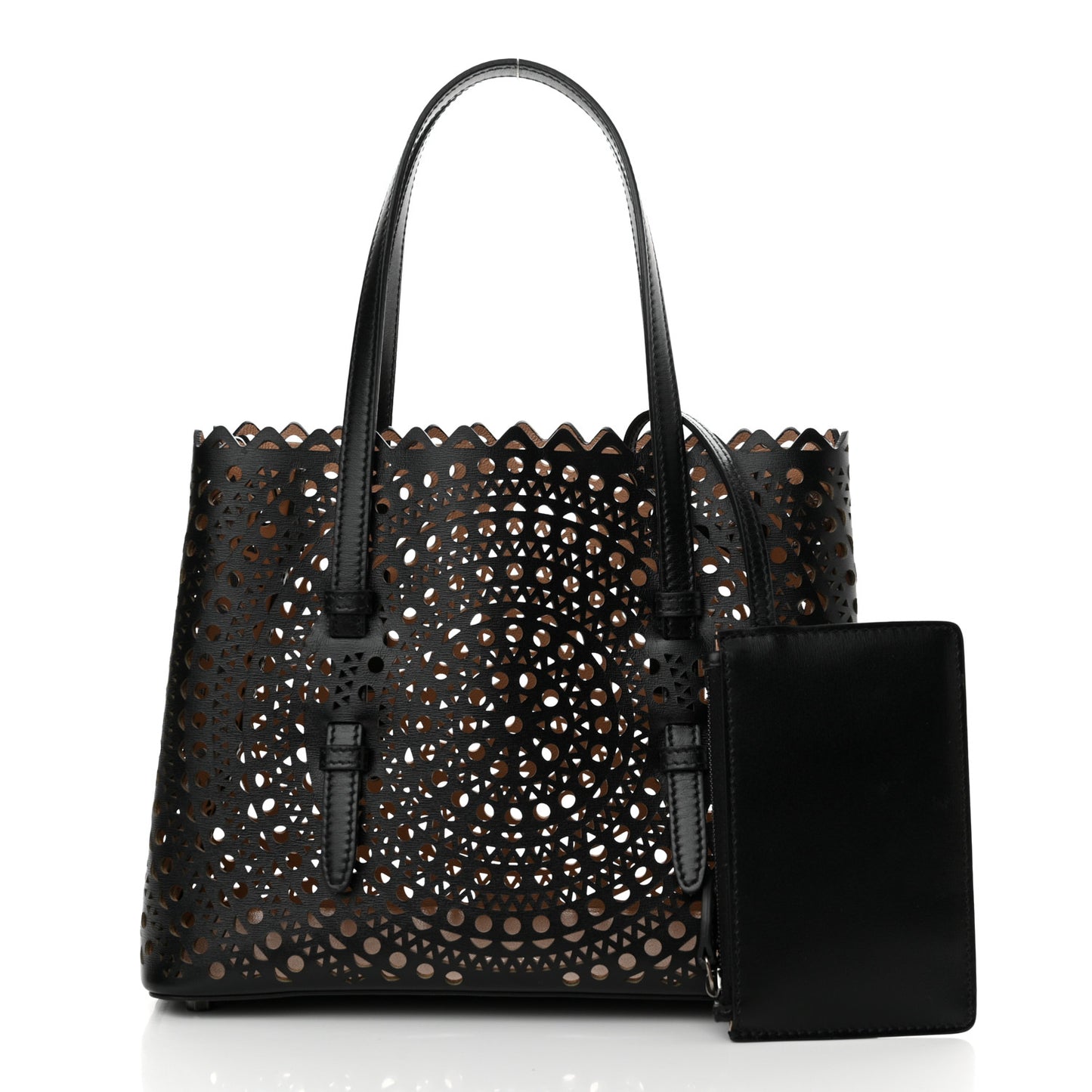 Lux Calfskin Vienne Mina 25 Bag Black