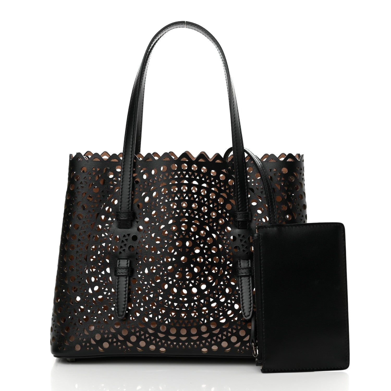 Alaia Lux Calfskin Vienne Mina 25 Bag Black 3 of 10