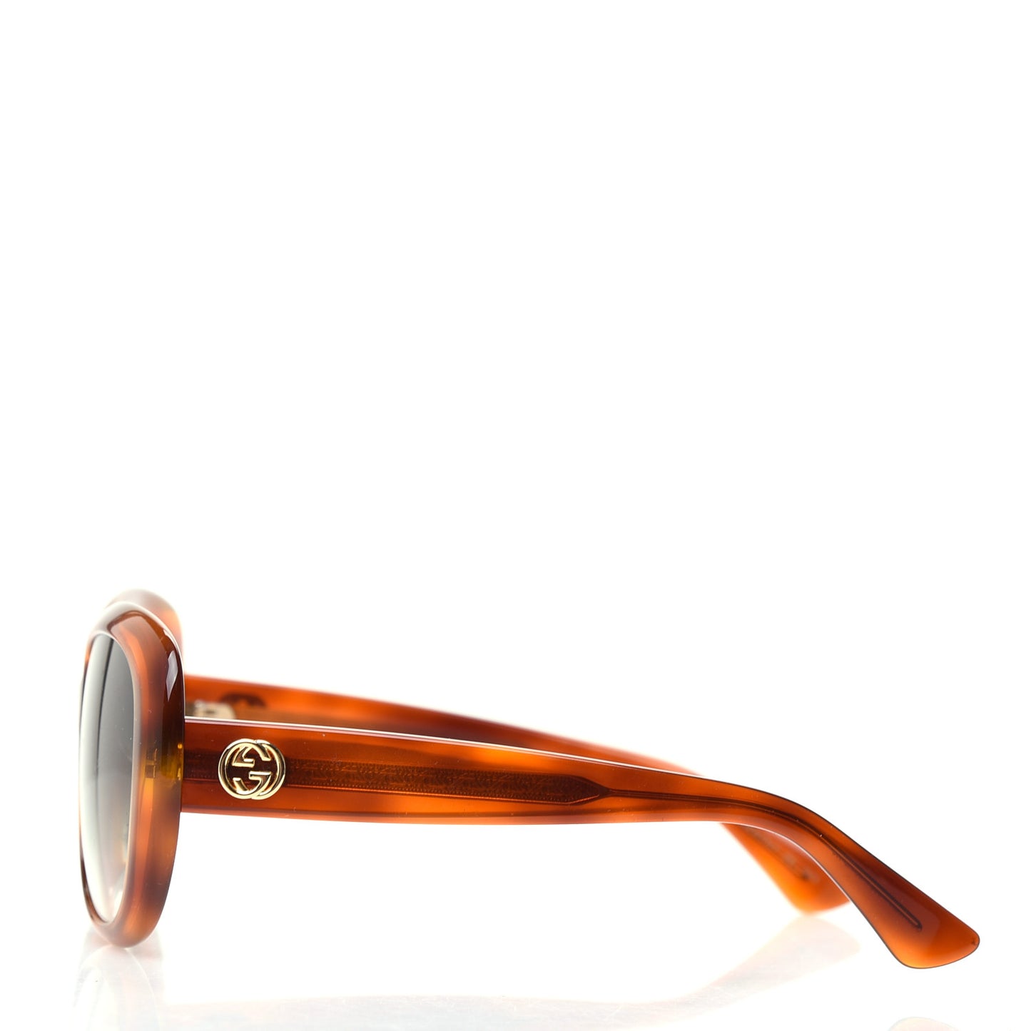 Round Sunglasses GG0140SA Avana Green