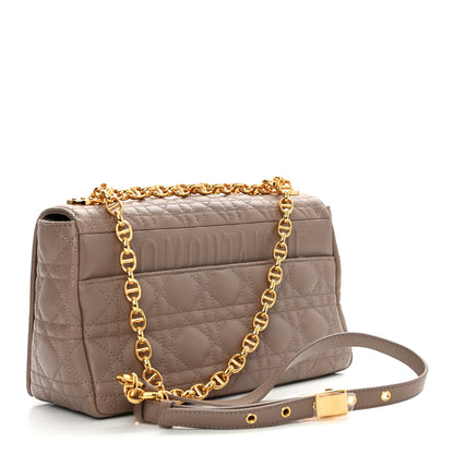 Christian Dior Supple Calfskin Cannage Medium Caro Bag Warm Taupe 3 of 11