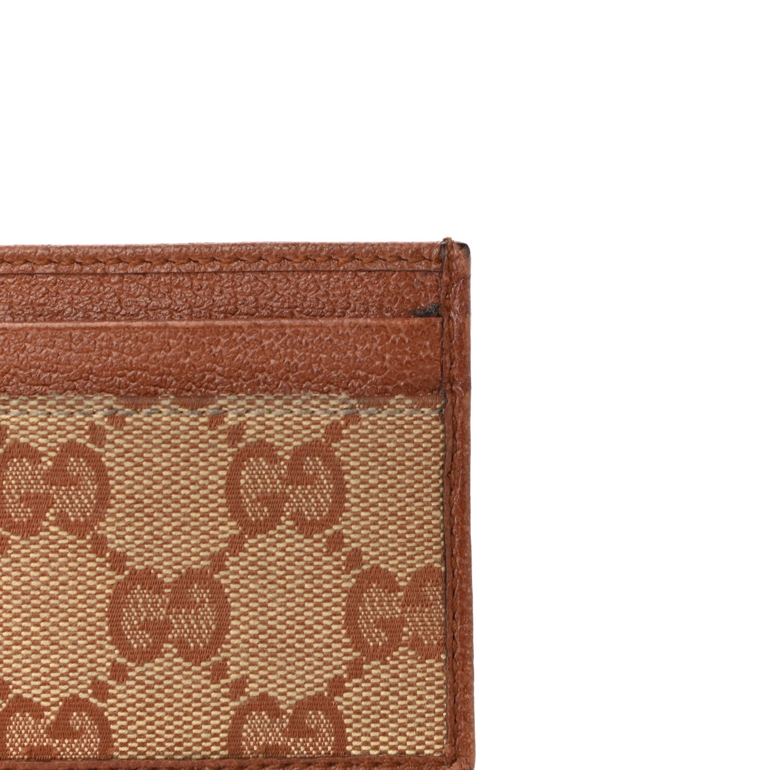Gucci X MLB GG Monogram NY Yankees Card Holder Beige Ruggine Ivory 11 of 13