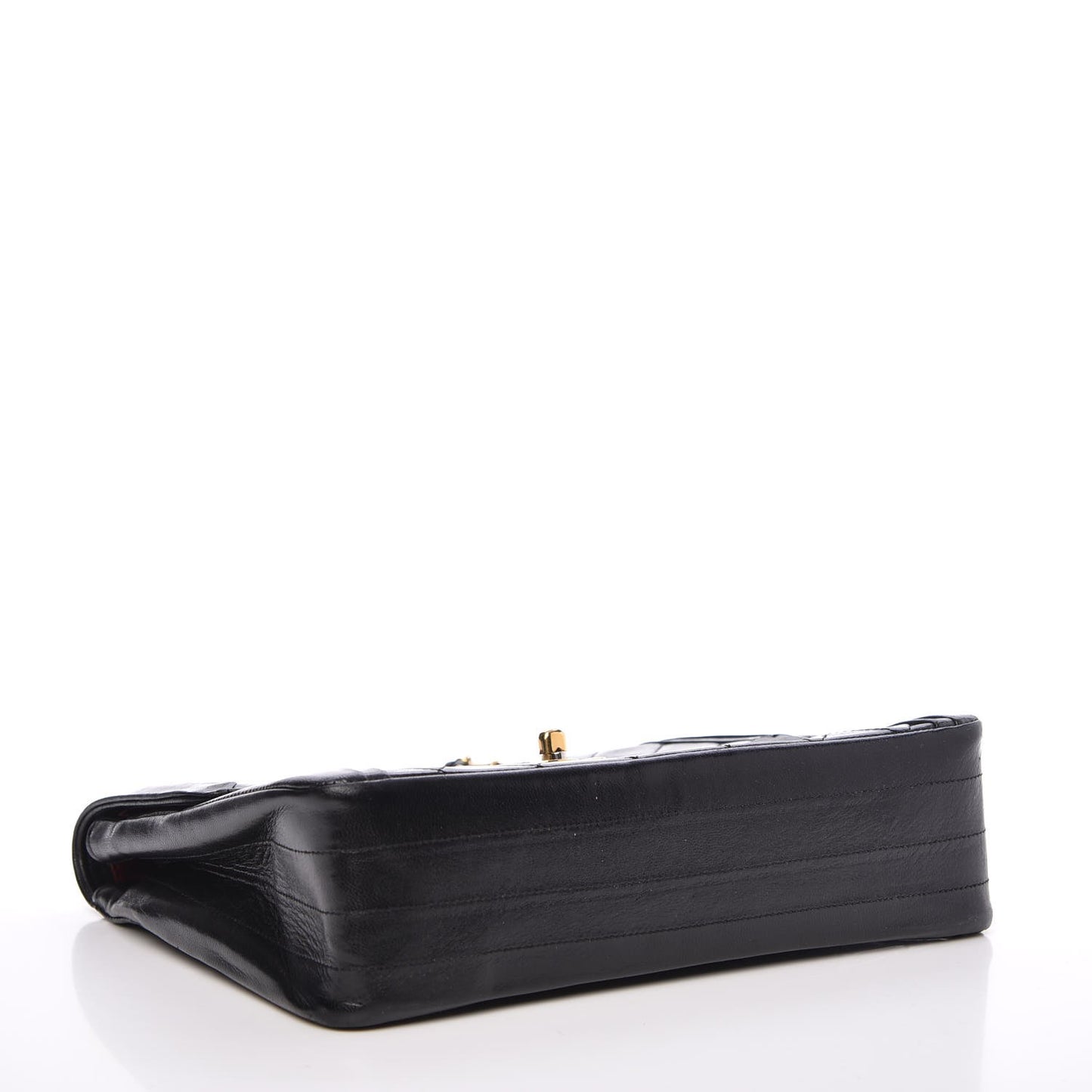 Lambskin Quilted Small Single Flap Black