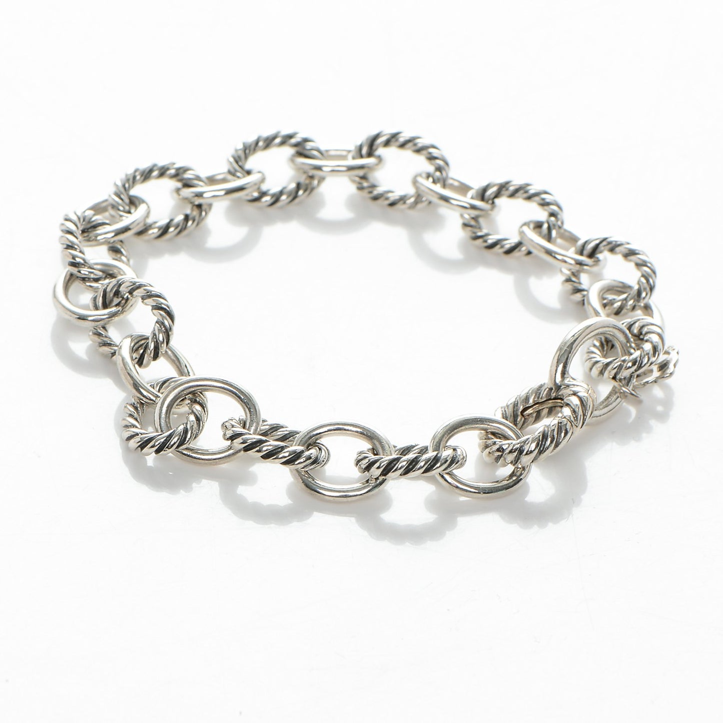 Sterling Silver 10mm Medium Oval Link Bracelet