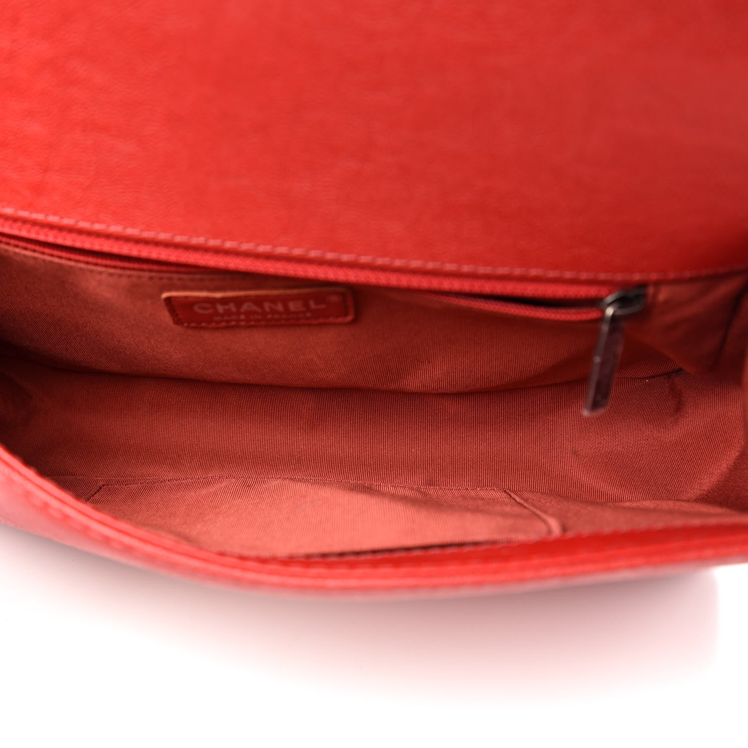 Chanel Calfskin Quilted New Medium Boy Top Handle Flap Red 5 of 12