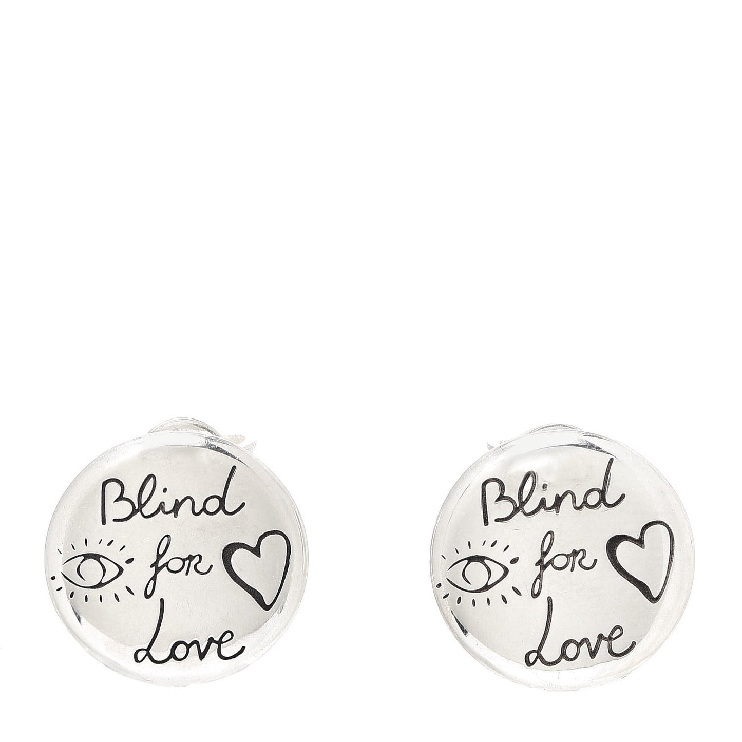 Sterling Silver Blind for Love Earrings