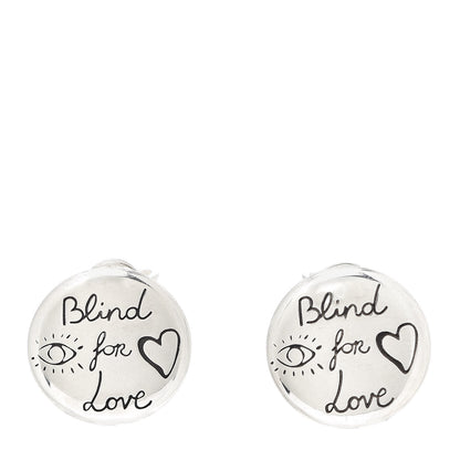 Gucci Sterling Silver Blind for Love Earrings 1 of 4