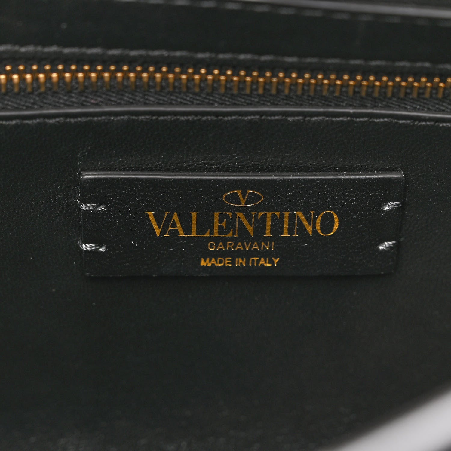 Valentino Garavani Nappa Large Roman Stud Shoulder Bag Black White 6 of 11