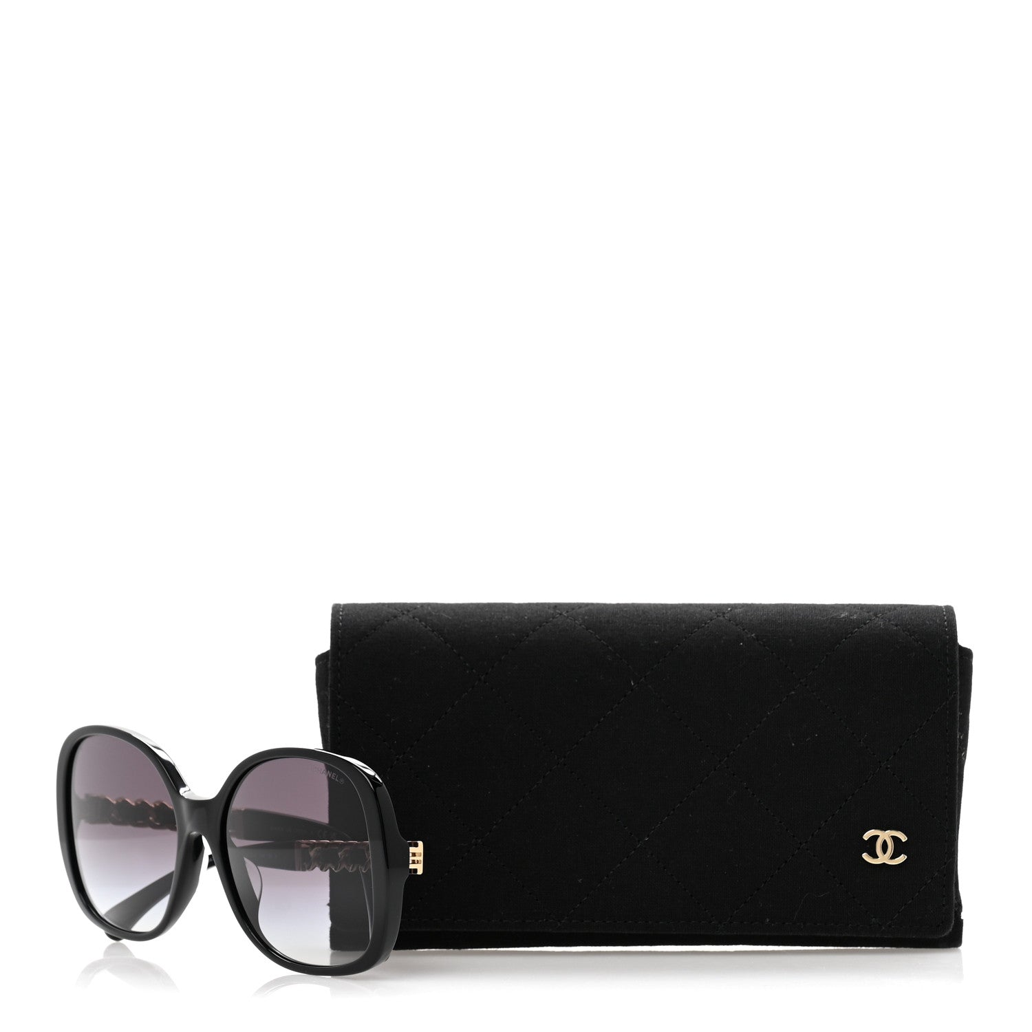 Chanel Acetate Chain Sunglasses 5470-Q-A Black 9 of 9