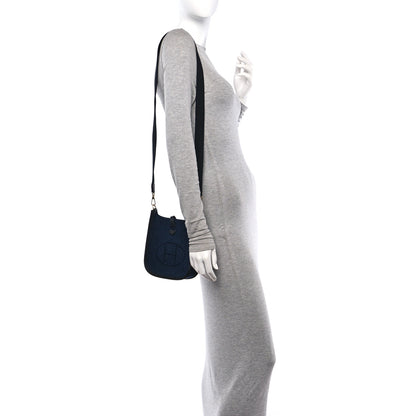 Hermes Feutre Swift Evelyne TPM Bleu Nuit Black 2 of 11