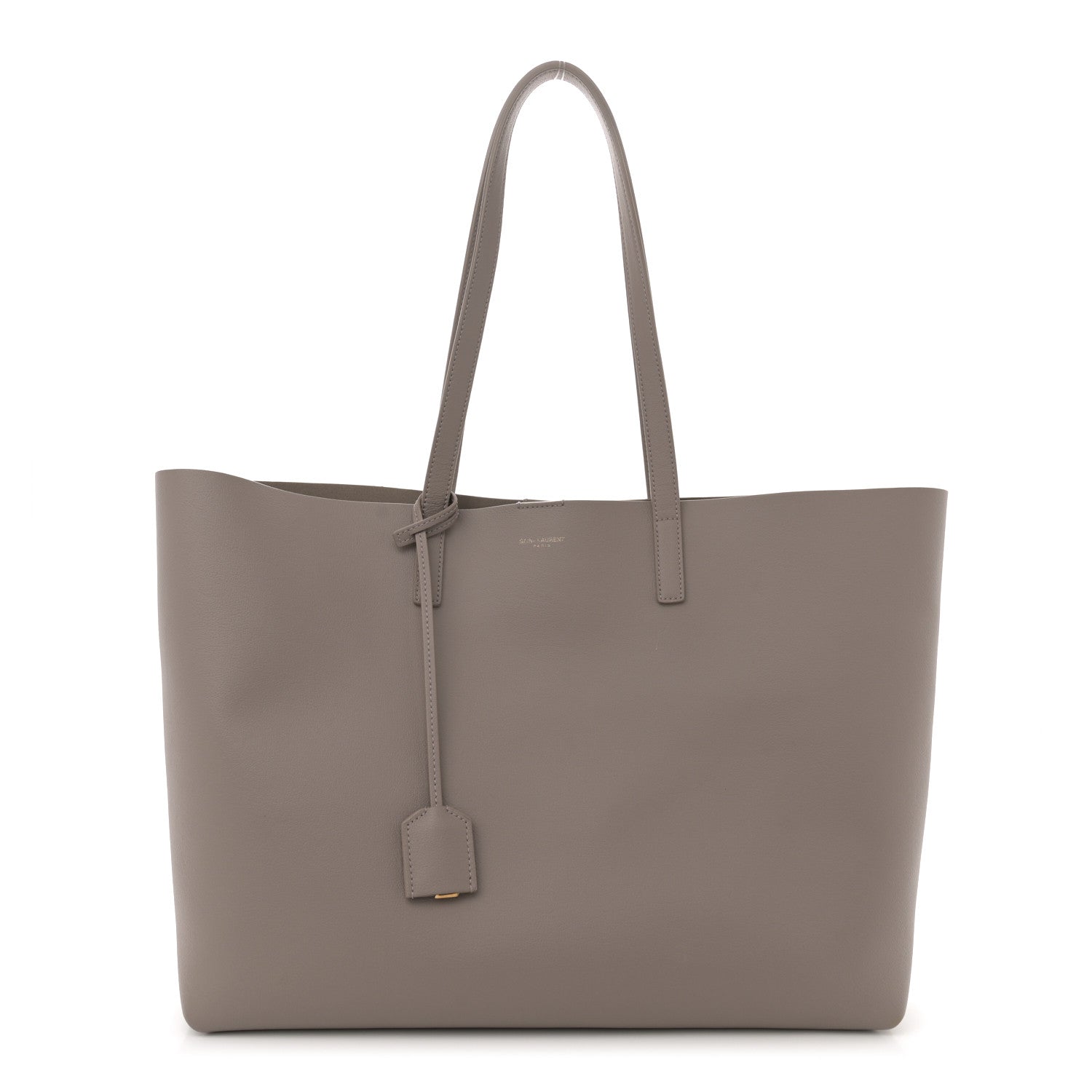 Saint Laurent Calfskin Large Shopping Tote Mink 1 of 11