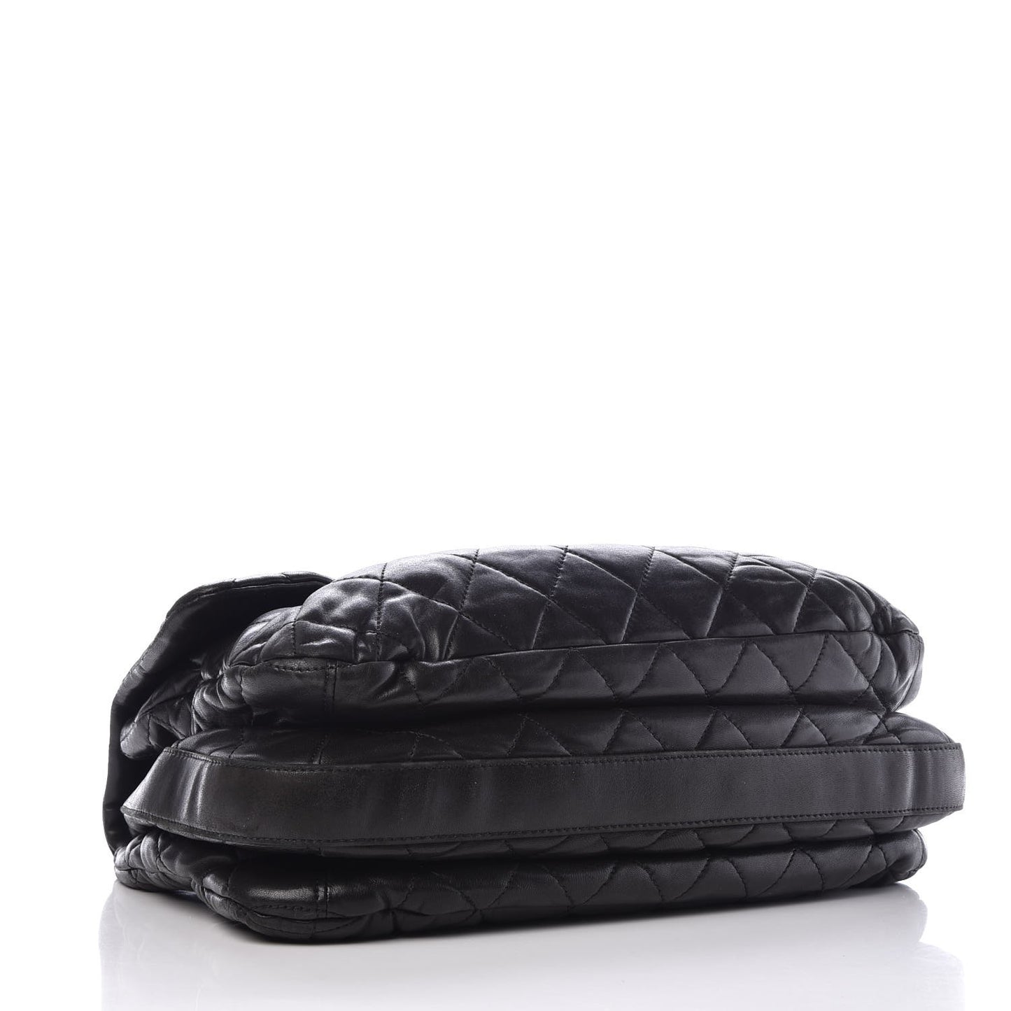 Lambskin Quilted 3 Maxi Flap Bag Black