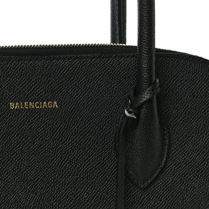 Balenciaga Signature Grained Calfskin Logo M Ville Top Handle Bag Black 10 of 22