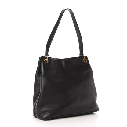 Miu Miu Vitello Daino Shoulder Bag Black 3 of 11
