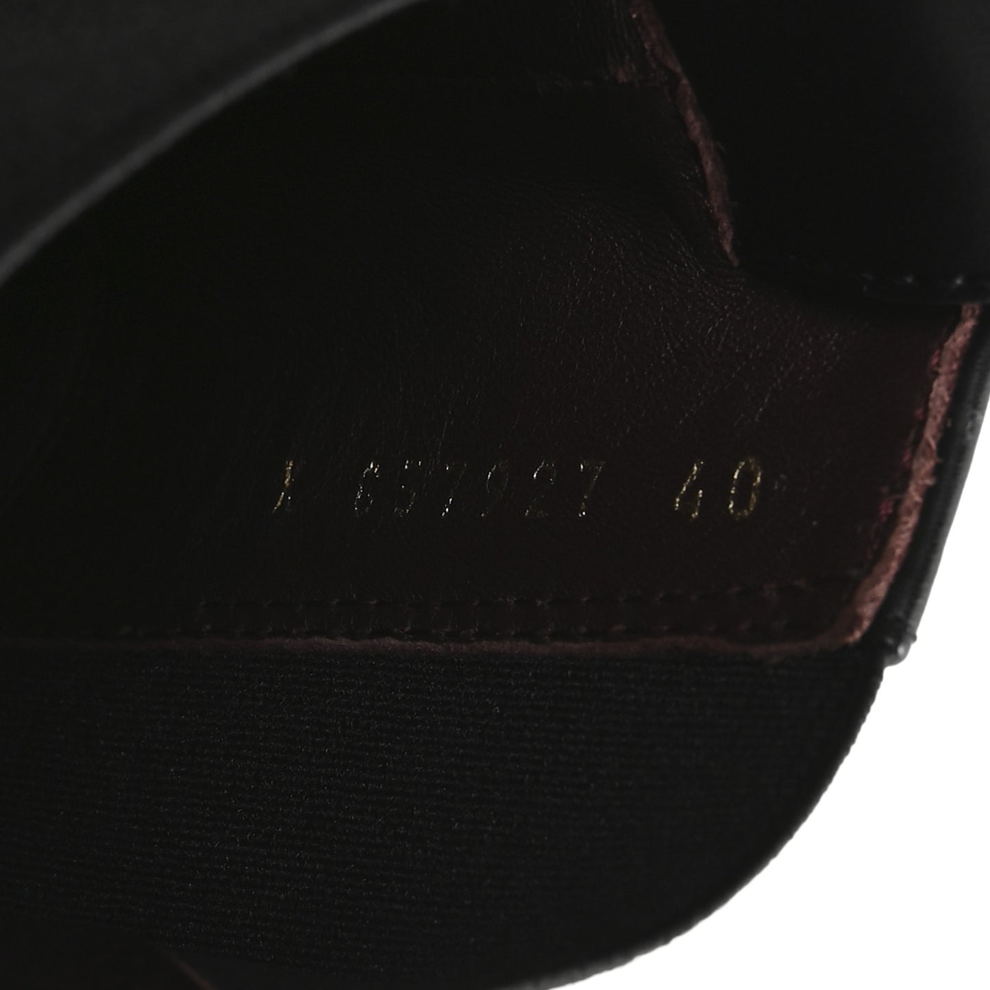Calfskin Cap Toe CC Ankle Boots 40 Black