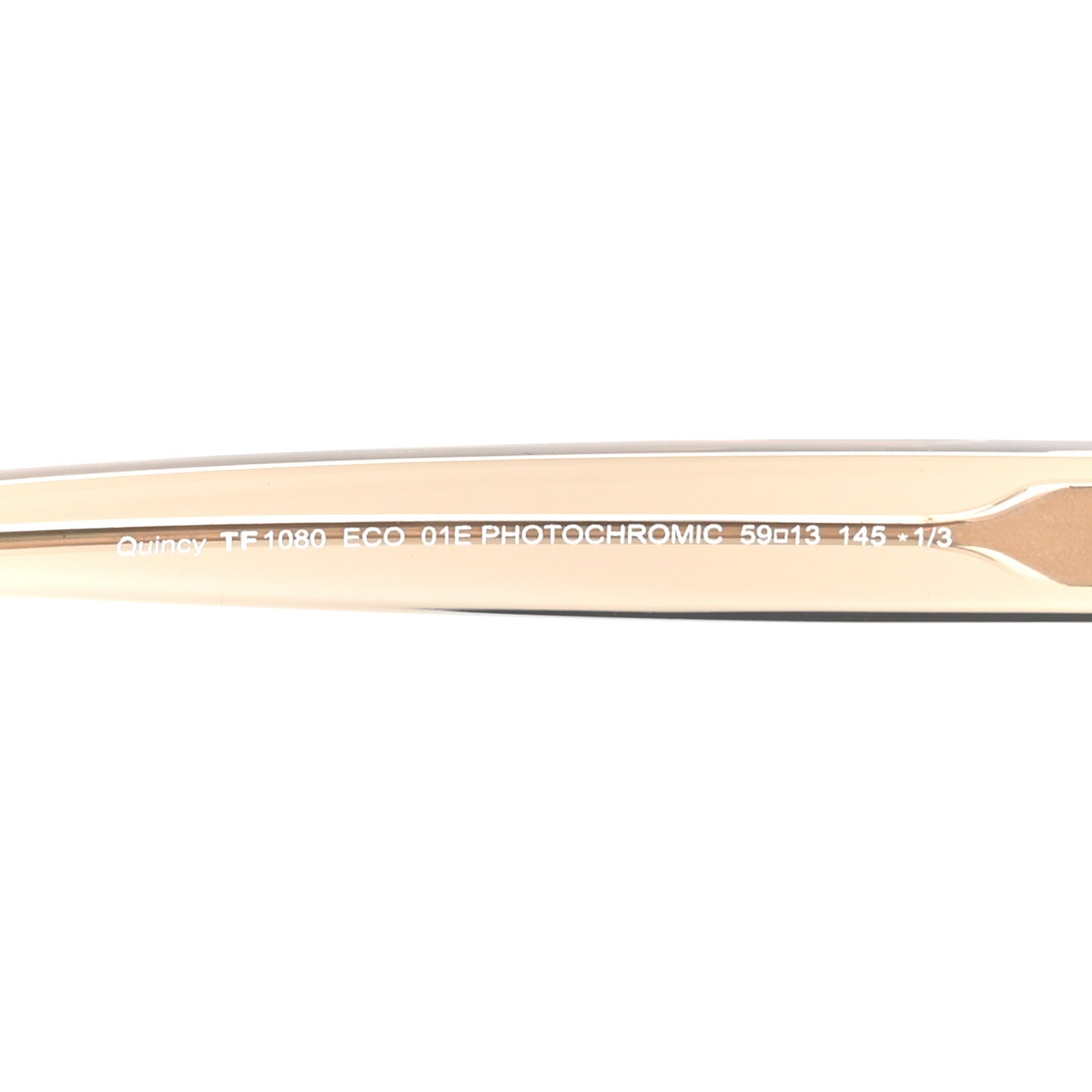 Acetate Quincy Pilot Sunglasses TF1080 Shiny Black Brown