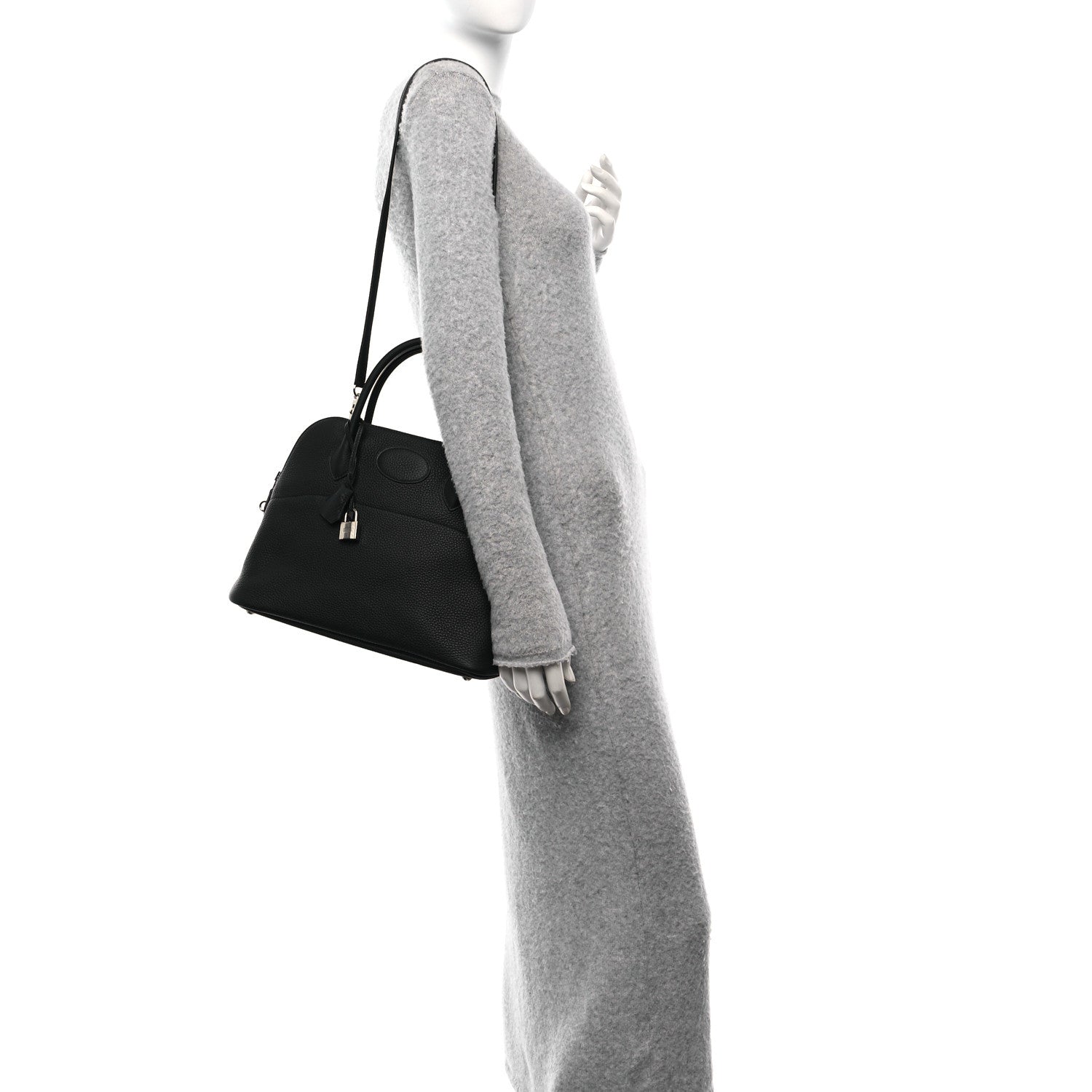 Hermes Taurillon Clemence Bolide 31 Black 2 of 10