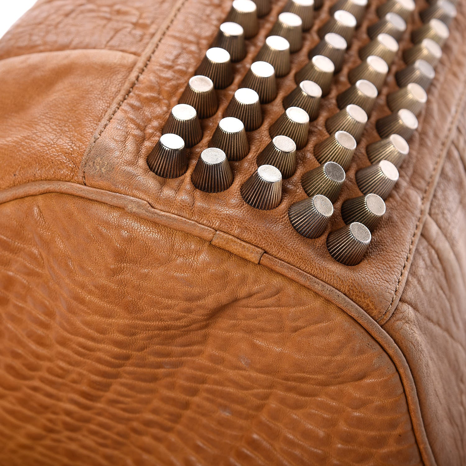 Alexander Wang Pebbled Lambskin Rocco Duffel Mustard 18 of 19