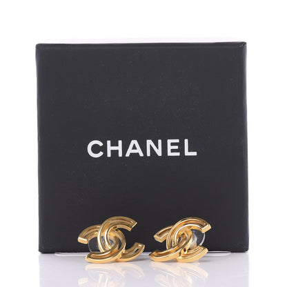 Chanel Metal Obazine CC Earrings Gold 5 of 5