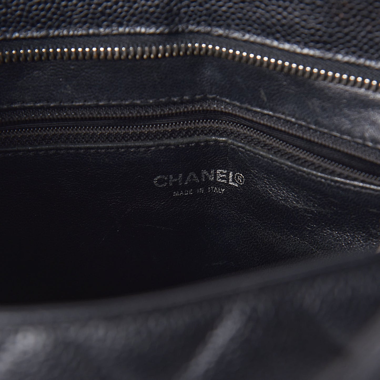 Caviar Quilted Medallion Tote Black