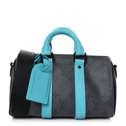 Louis Vuitton Reverse Monogram Eclipse Keepall Bandouliere 25 Turquoise 1 of 10