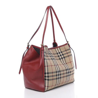 Burberry Horseferry Check Canterbury Tote Honey Parade Red 3 of 14