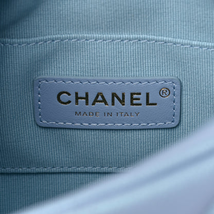 Chanel Iridescent Caviar Quilted Mini My Perfect Camera Case Light Blue 7 of 9
