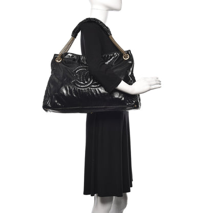 Chanel Vinyl Rodeo Tote Black 2 of 10