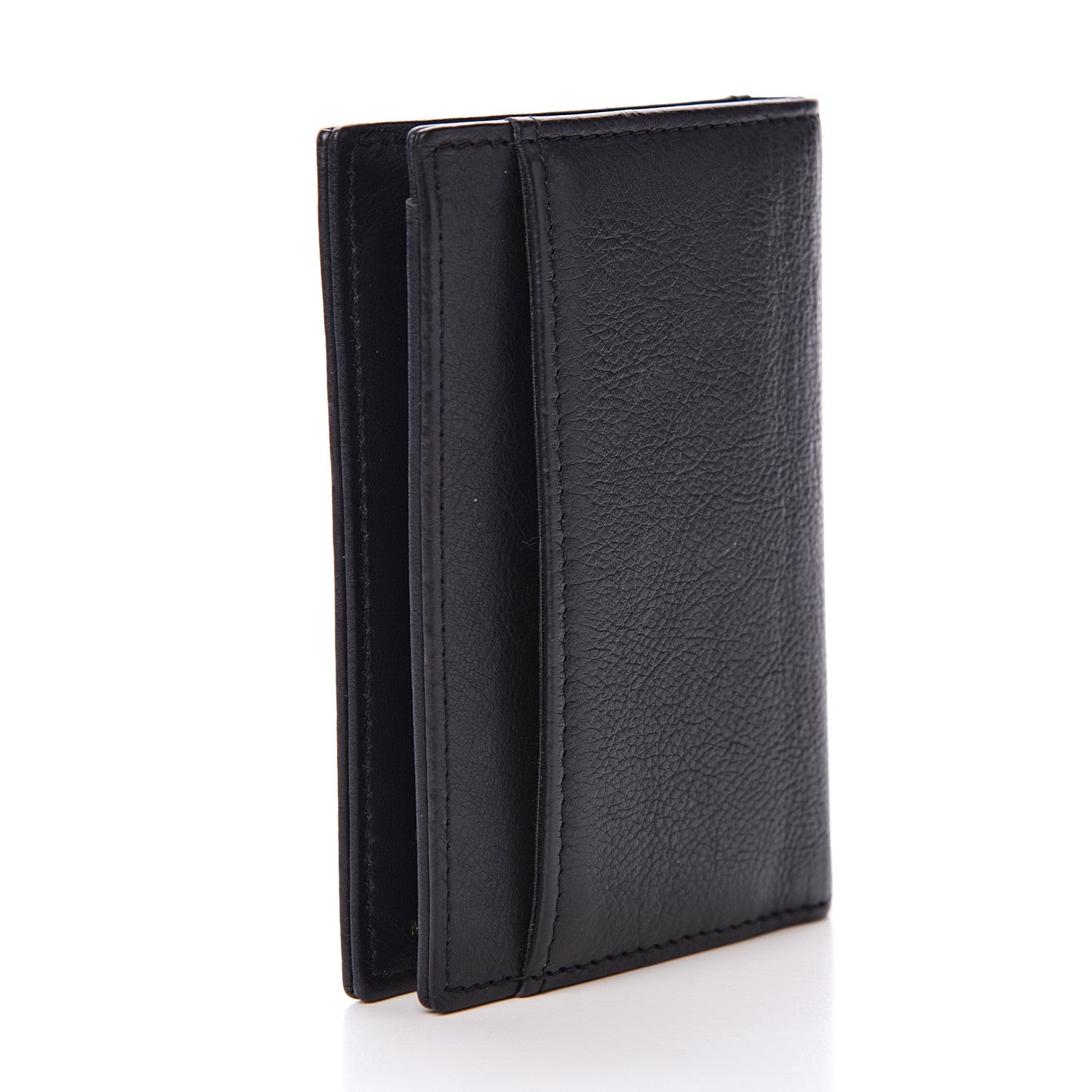 Chanel Calfskin CC Card Holder Wallet Black 2 of 8