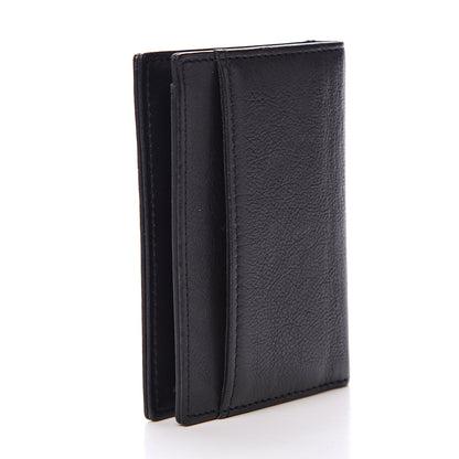 Chanel Calfskin CC Card Holder Wallet Black 2 of 8