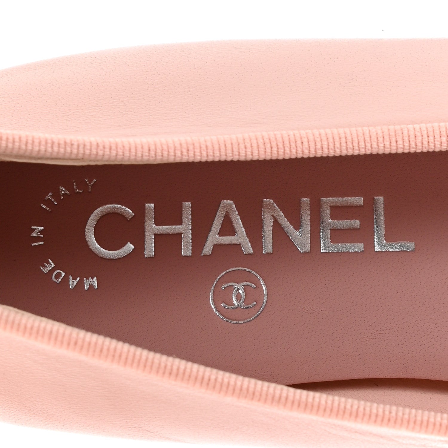 Chanel Lambskin Cap Toe CC Ballerina Flats 39 Light Pink Dark Pink 8 of 10