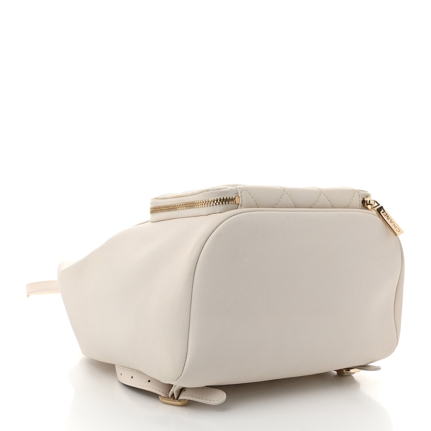 Caviar Quilted Business Affinity Backpack White