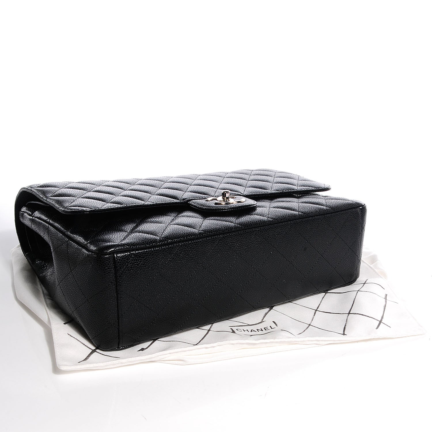Chanel Caviar Quilted Maxi Double Flap Black 4 of 7