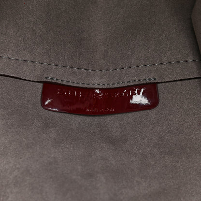 Stella McCartney Eco Alter Patent Perforated Logo Satchel Red 11 of 11