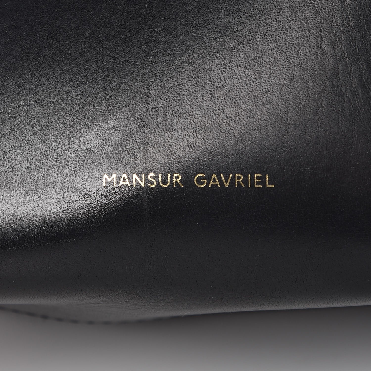 Mansur Gavriel Calfskin Mini Mini Bucket Bag Black Flamma 7 of 7