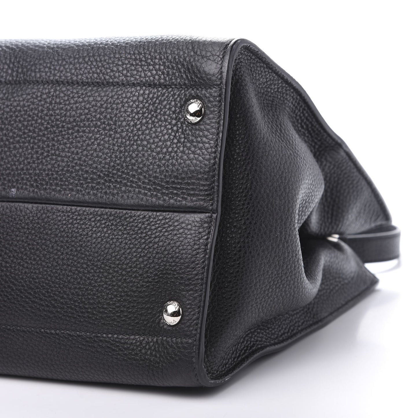 Vitello Daino Shopping Tote Black