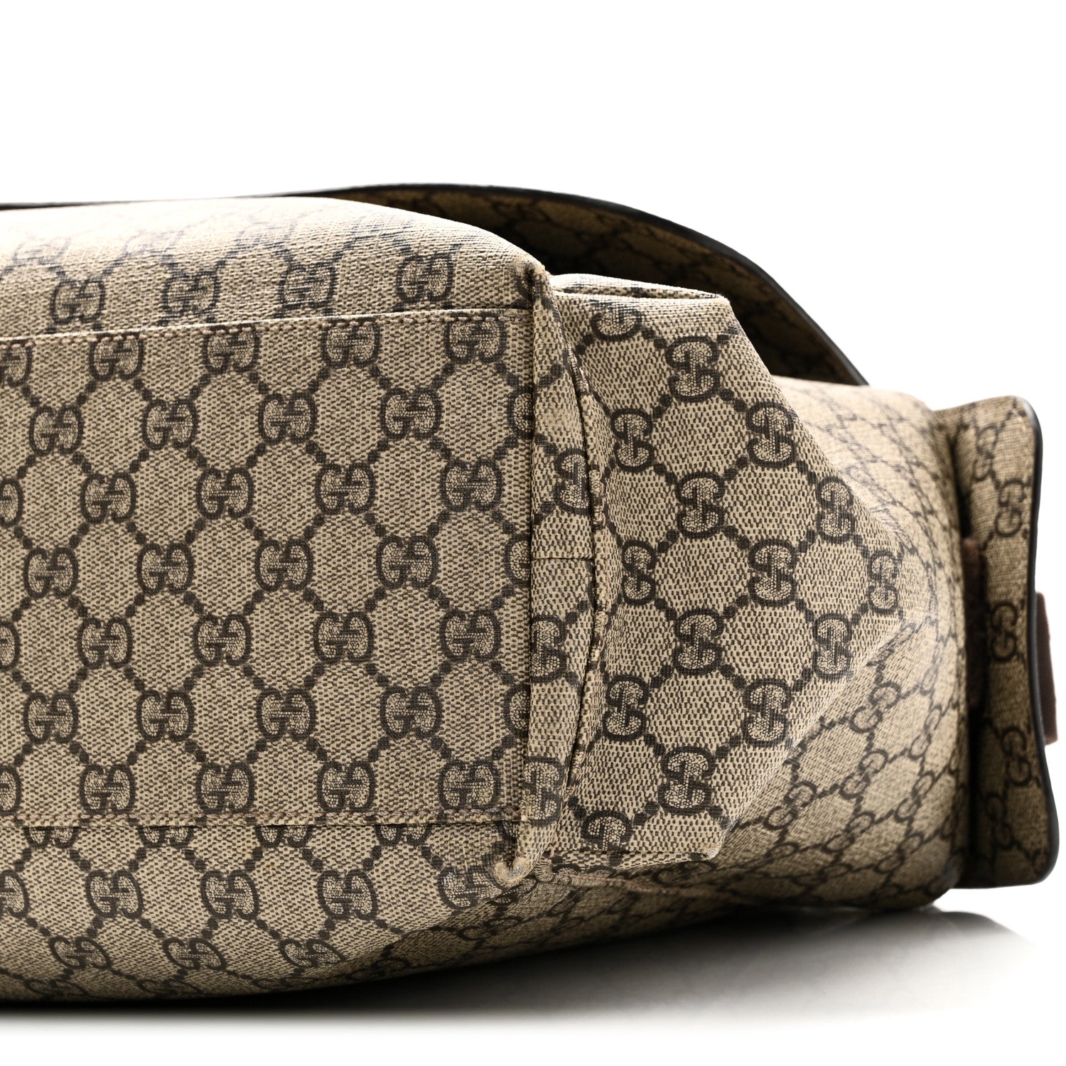 Gucci GG Plus Monogram Messenger Diaper Bag Dark Brown 10 of 10