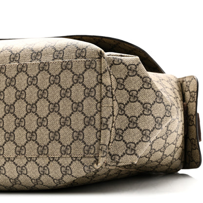 Gucci GG Plus Monogram Messenger Diaper Bag Dark Brown 10 of 10